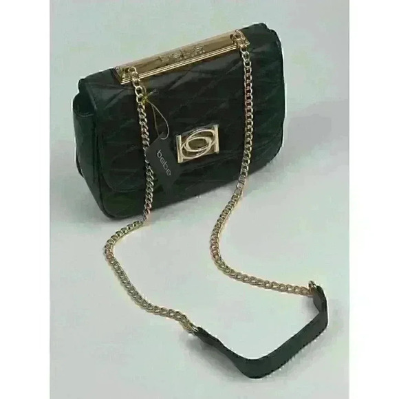 NEW! Bebe Women's Abigail Smooth Flap Shoulder Bag NWT $89 - Picture 3 of 5